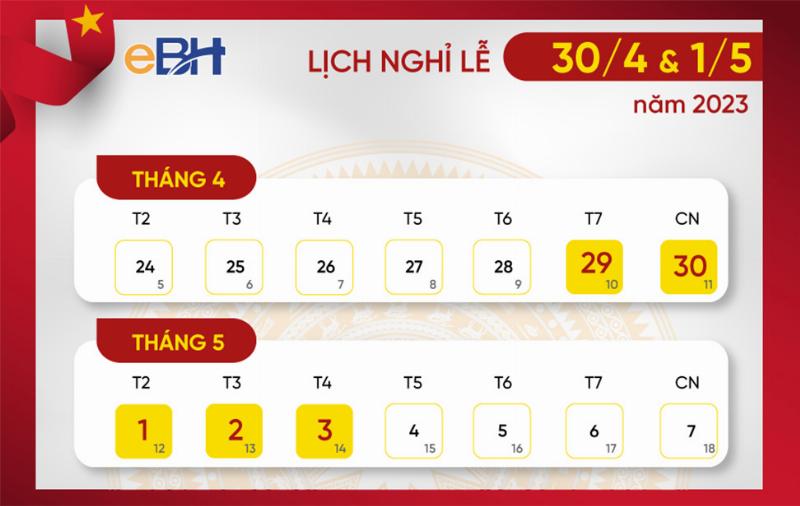Lịch nghỉ 30 4 và 1 5, kỳ nghỉ lễ dài ngày được mong chờ